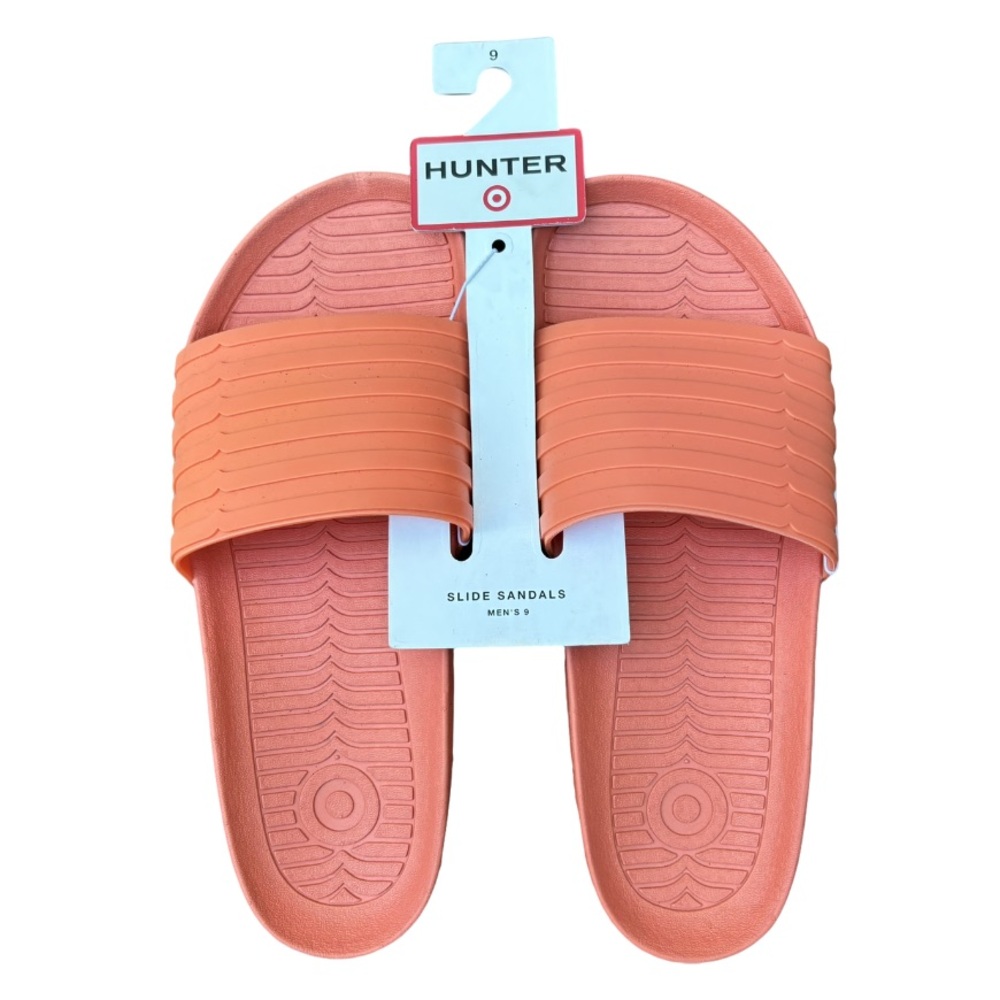 Hunter | NWTs Men’s Orange Slide Sandals
